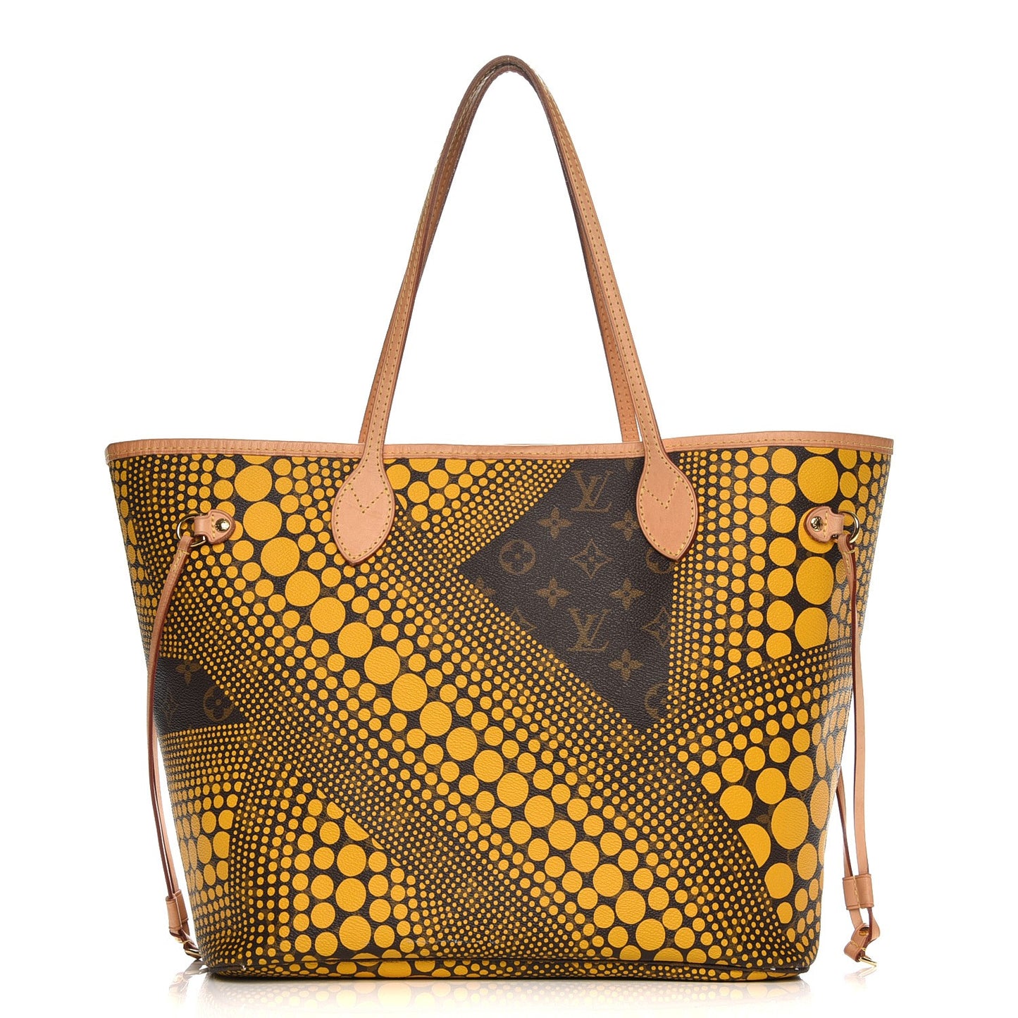 Monogram Kusama Waves Neverfull MM Yellow