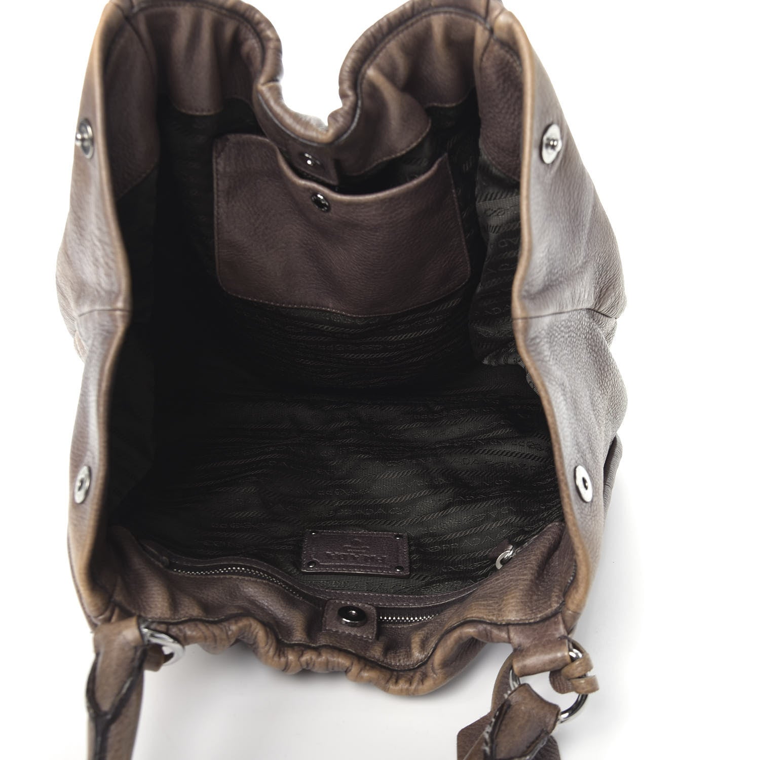 Prada Cervo Antik Tote Fumo 5 of 9