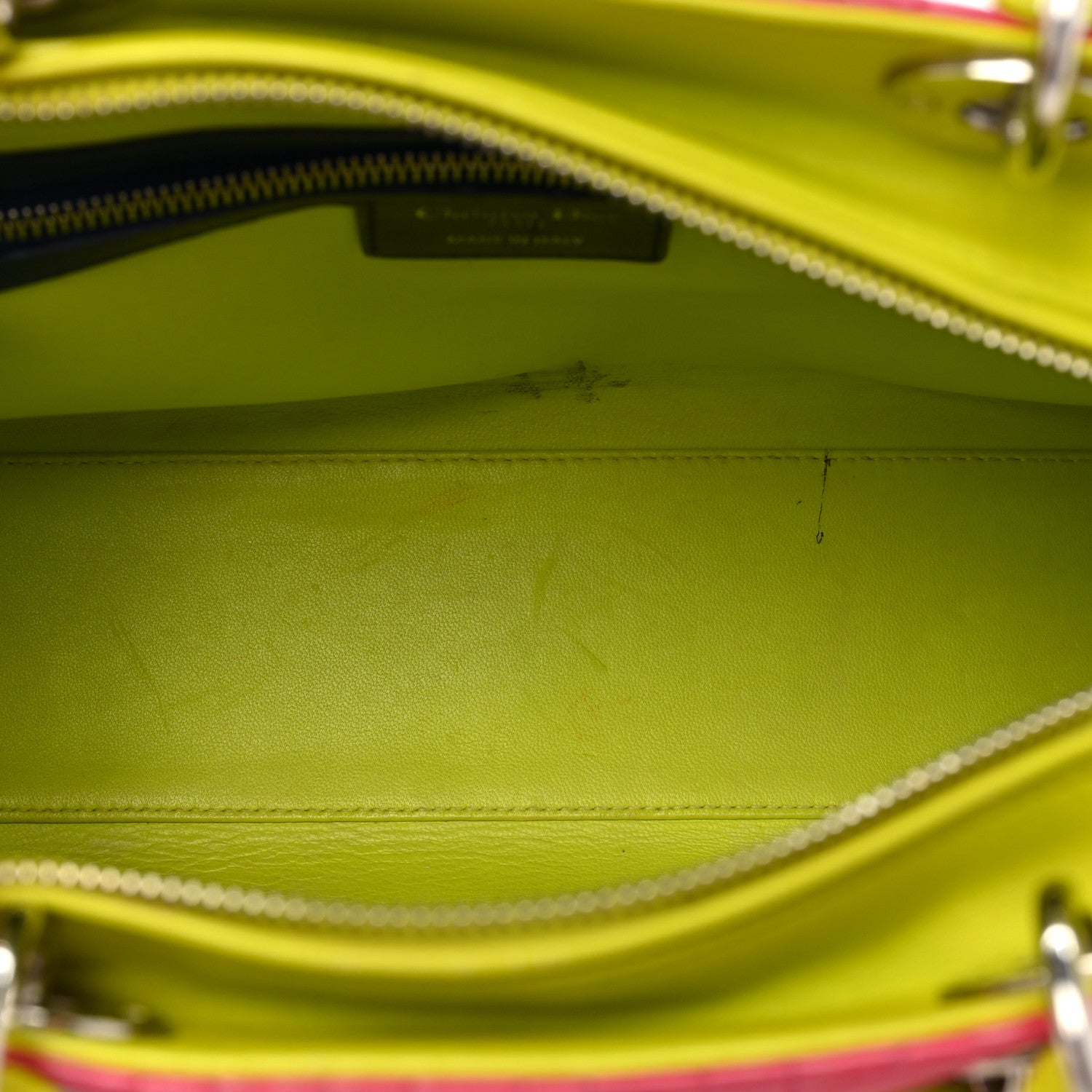 Christian Dior Lambskin Cannage Large Tri-Color Lady Dior Pink Blue Yellow 5 of 25