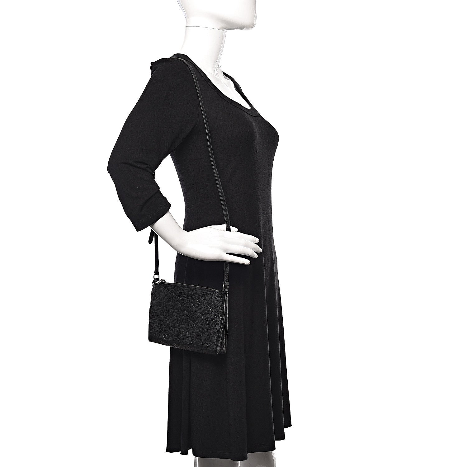 Louis Vuitton Empreinte Pallas Crossbody Black 2 of 9