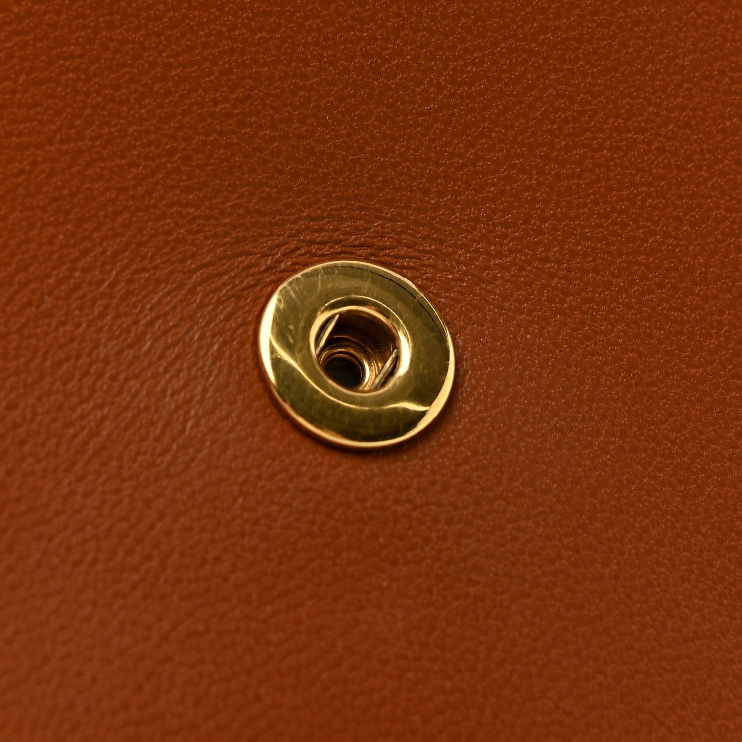 Celine Triomphe Canvas Lambskin Wallet On Strap Tan 12 of 13