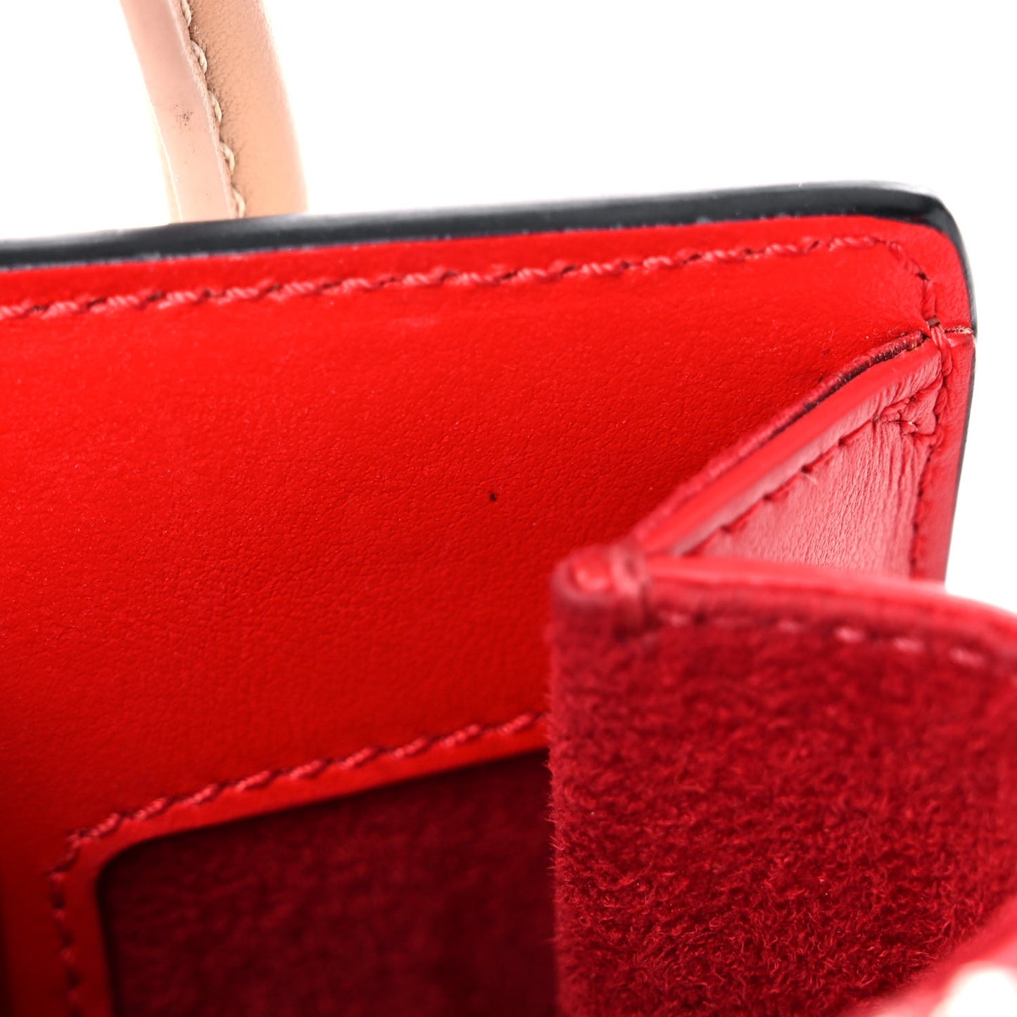 Calfskin Beaded Nano Paloma Flesh