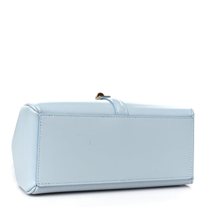 Celine Satinated Calfskin Mini 16 Top Handle Bag Pale Blue 5 of 9