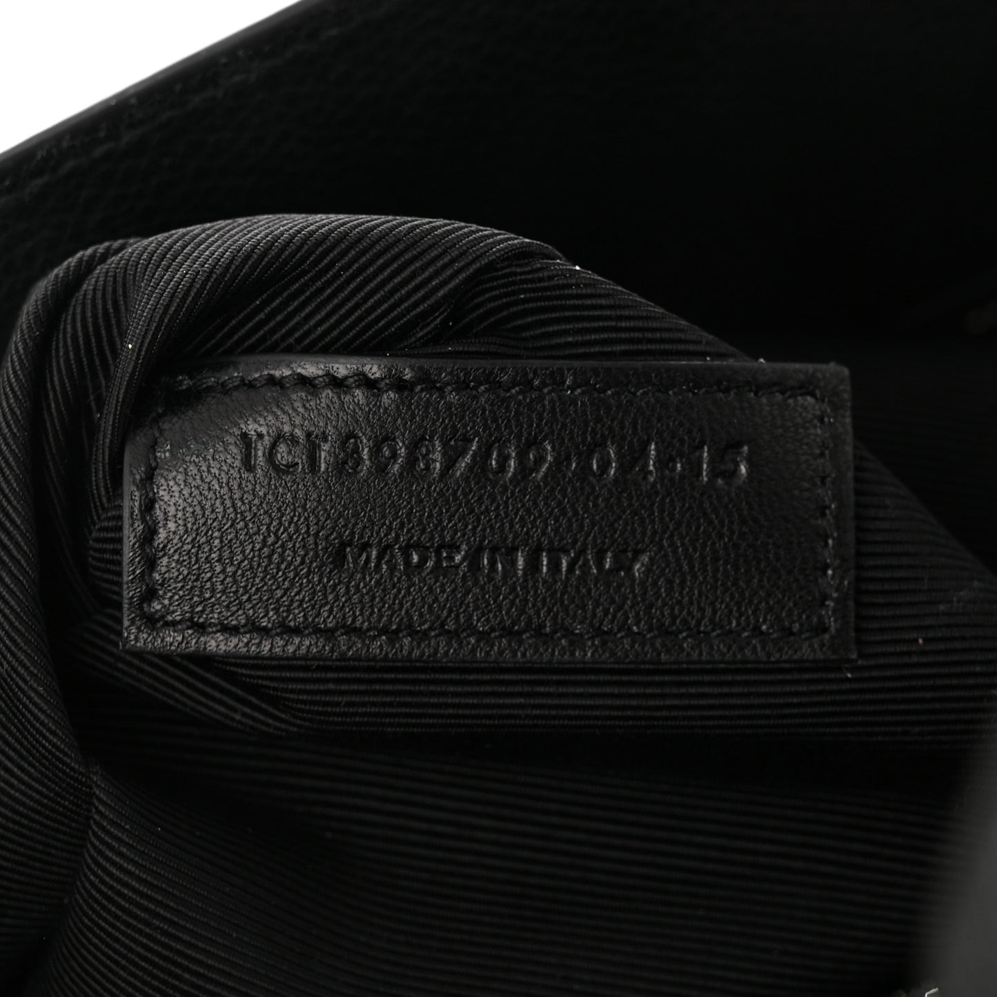 Grained Calfskin Small Sac De Jour Black