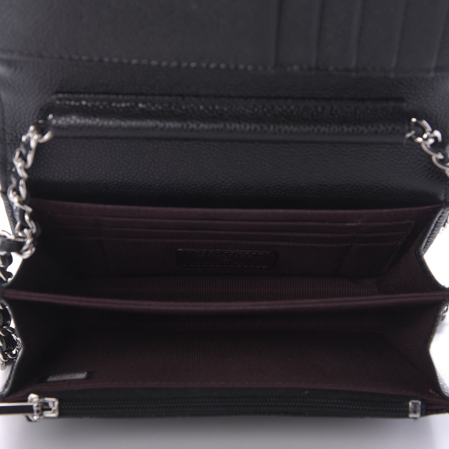 Chanel Caviar Quilted Mini Wallet On Chain WOC Black 6 of 10