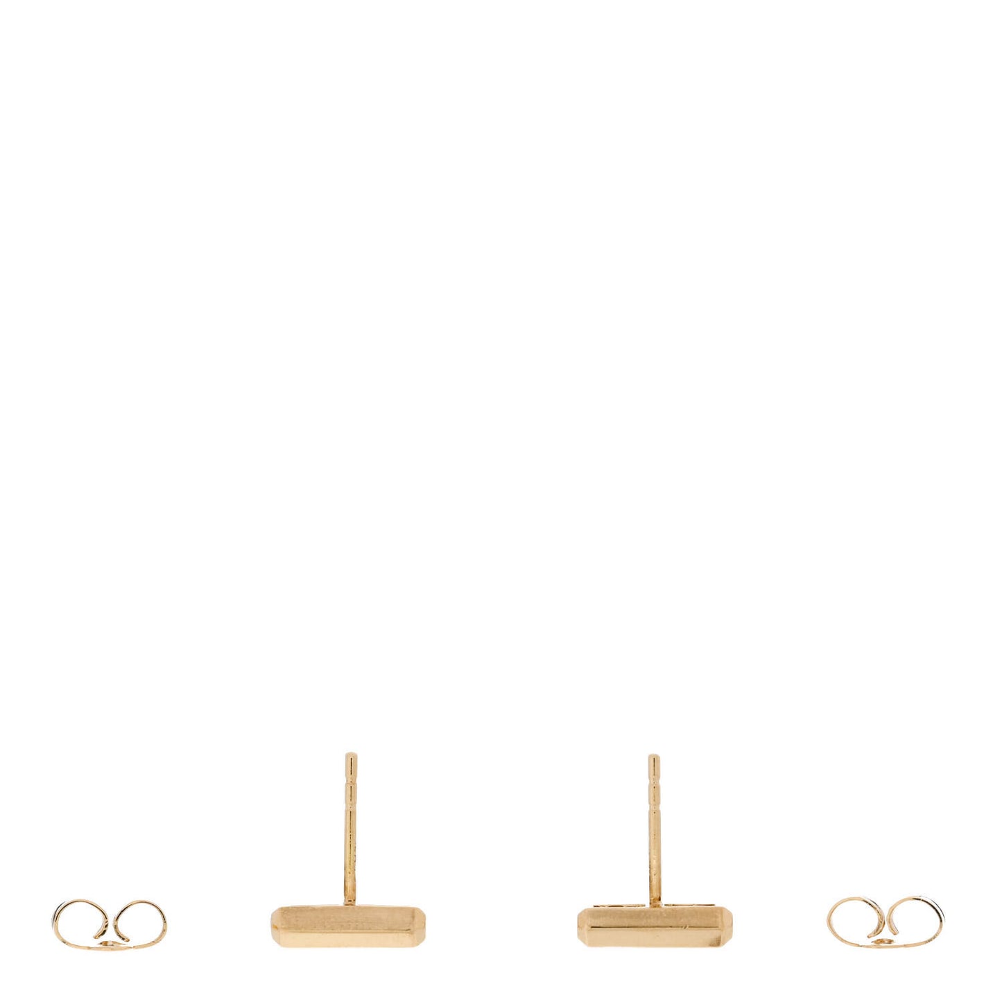 18K Yellow Gold Diamond Lexington Barrel Earrings