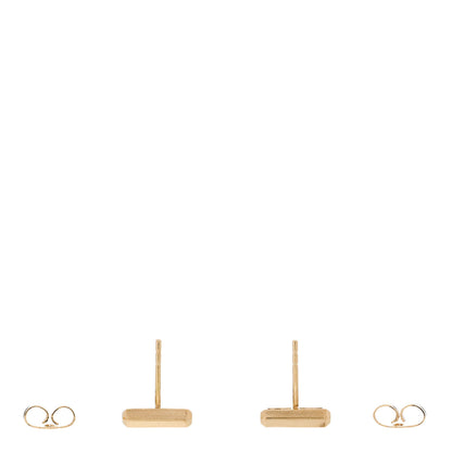 David Yurman 18K Yellow Gold Diamond Lexington Barrel Earrings 3 of 4