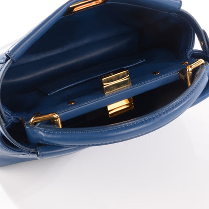 Fendi Nappa Mini Peekaboo Iconic Satchel Iris 5 of 11