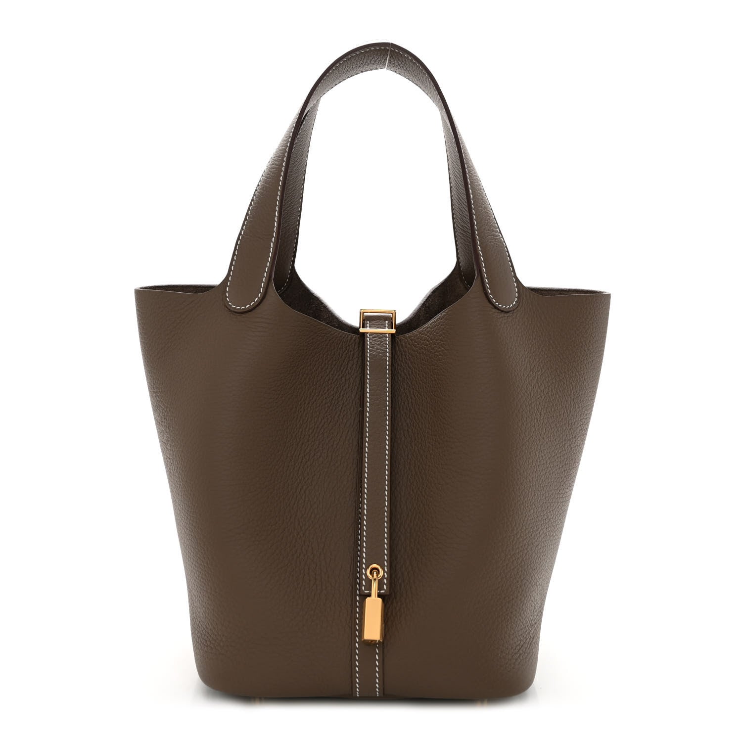 Hermes Taurillon Clemence Picotin Lock 18 PM Etoupe 1 of 10