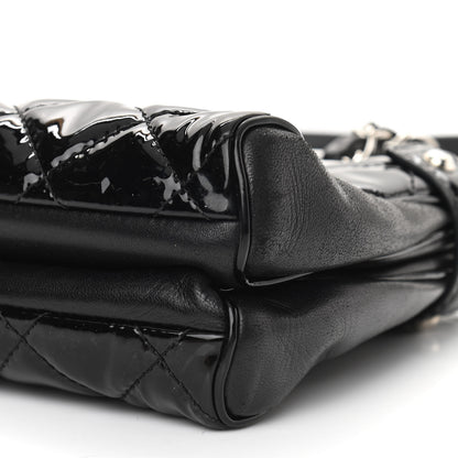 Chanel Patent Quilted Medium Just Mademoiselle Bowling Bag Black 12 of 12