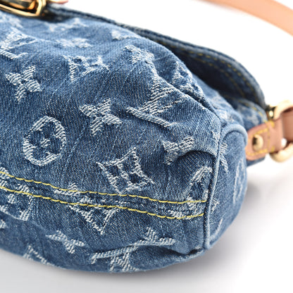 Louis Vuitton Monogram Denim Mini Pleaty Blue 8 of 8