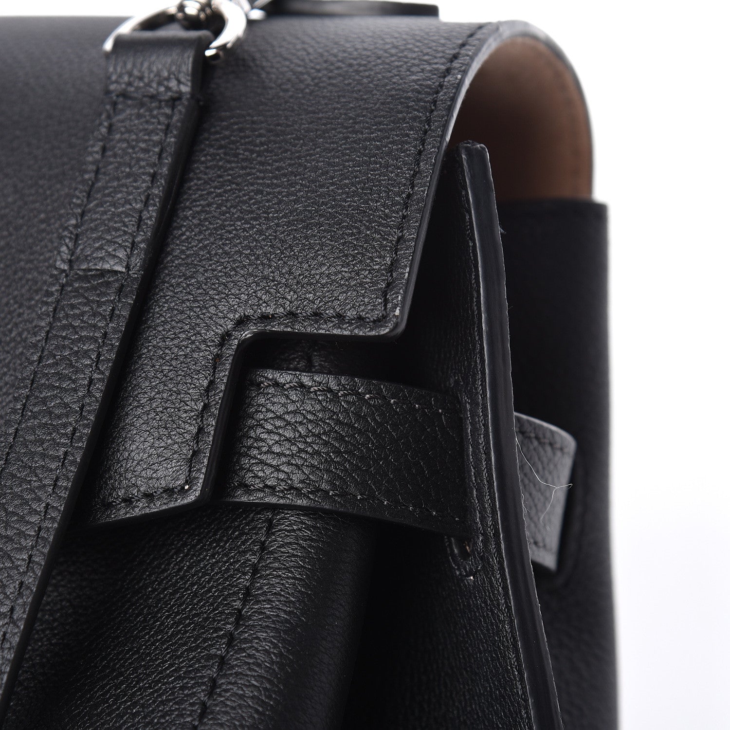 Louis Vuitton Calfskin Lockme Ever BB Black 7 of 11