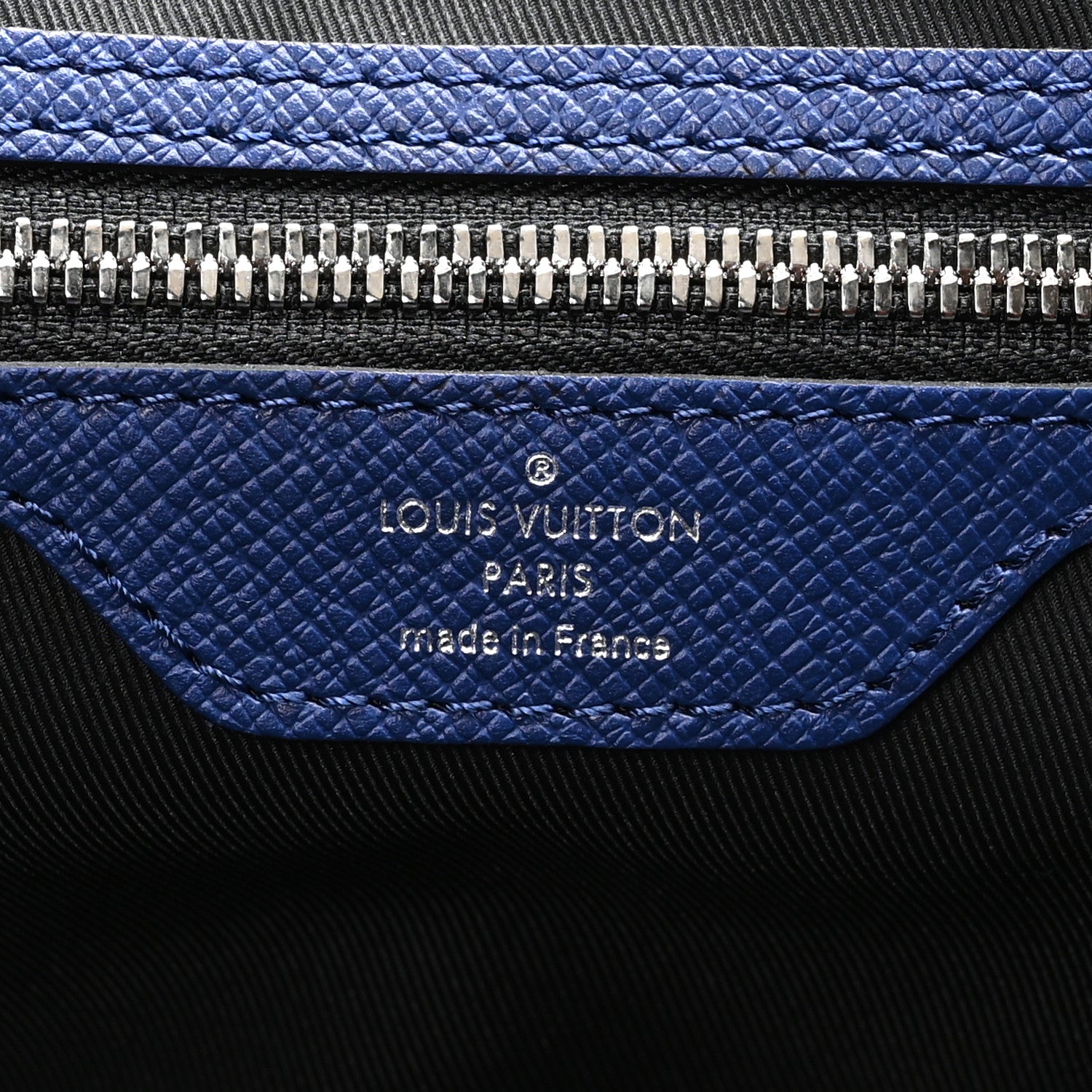 Louis Vuitton Taiga Monogram Eclipse Keepall Bandouliere 50 Pacific Blue 5 of 8