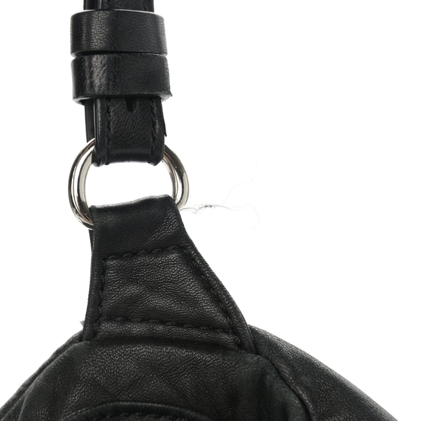 Lambskin Marti Backpack Bag Washed Black Rhodium Hardware