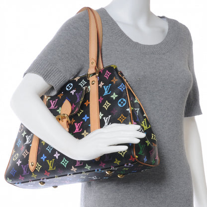 Louis Vuitton Monogram Multicolor Aurelia MM Black 2 of 7
