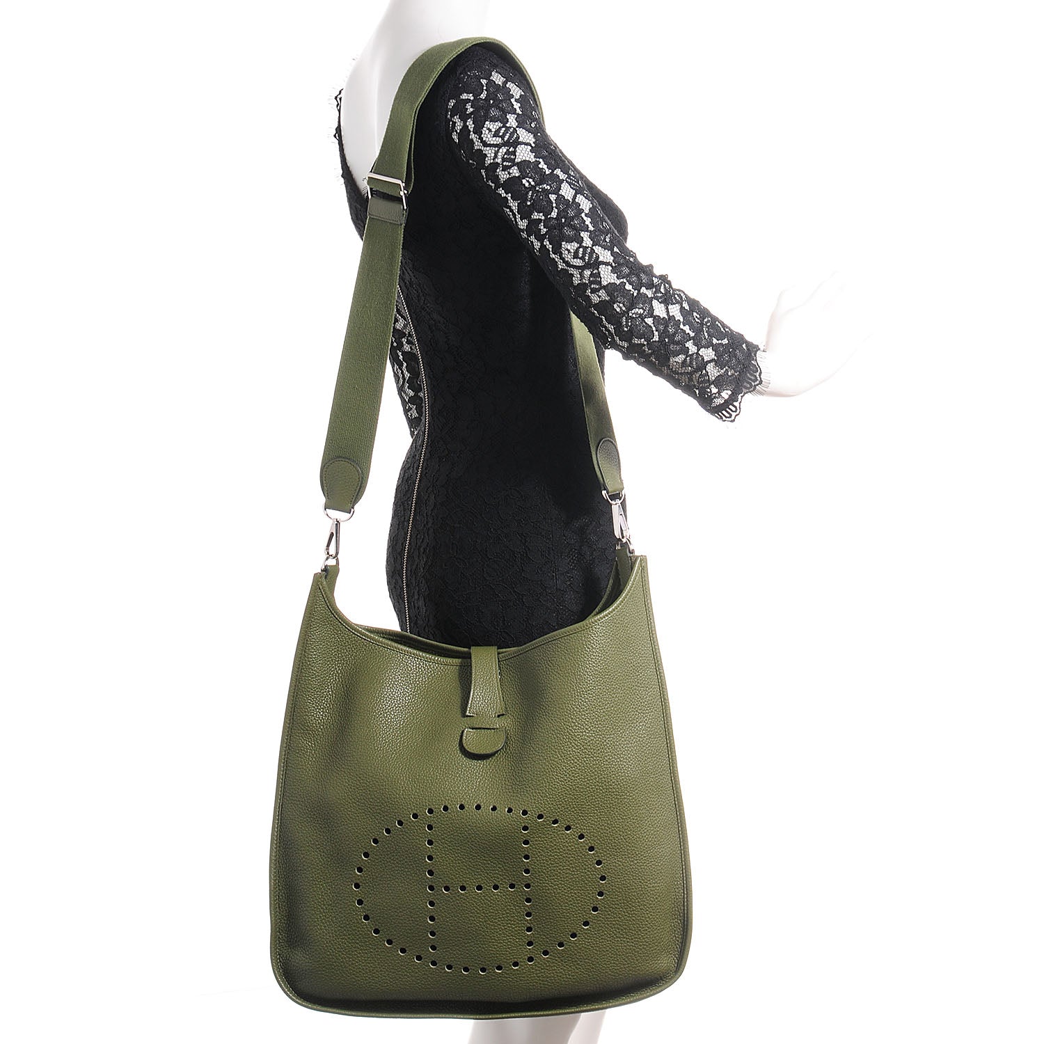 Hermes Taurillon Clemence Evelyne III TGM Vert Veronese 2 of 13