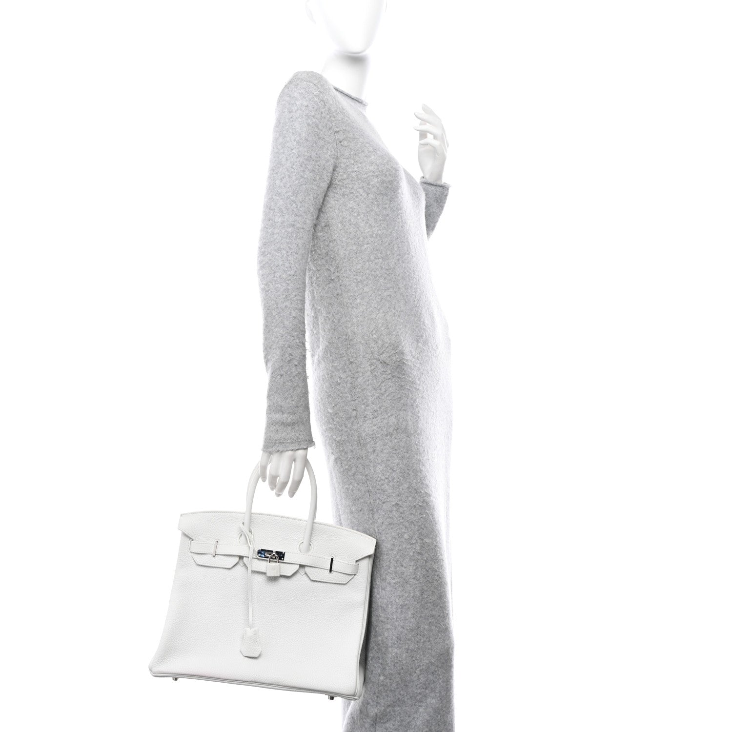 Hermes Togo Birkin 35 White 2 of 17