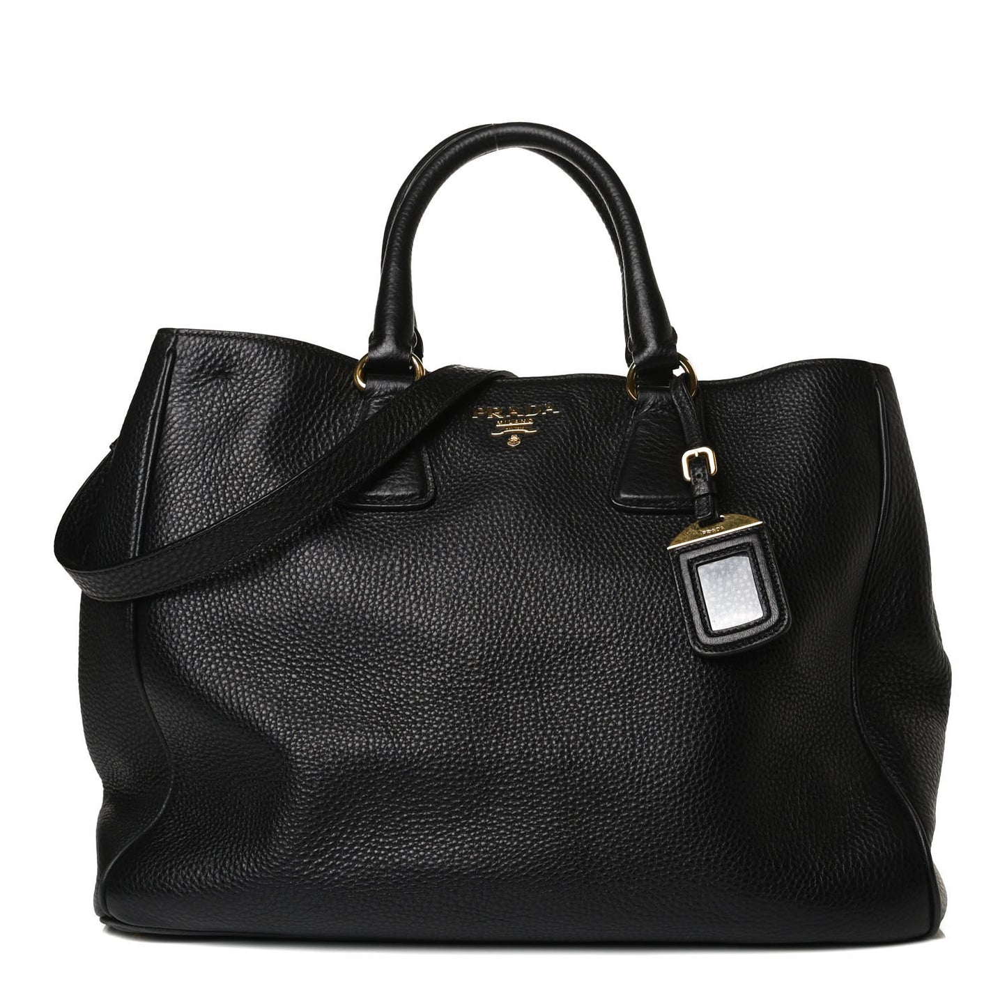 Vitello Daino Tote Black