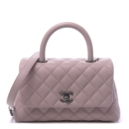 Chanel Caviar Quilted Mini Coco Handle Flap Pink 1 of 10