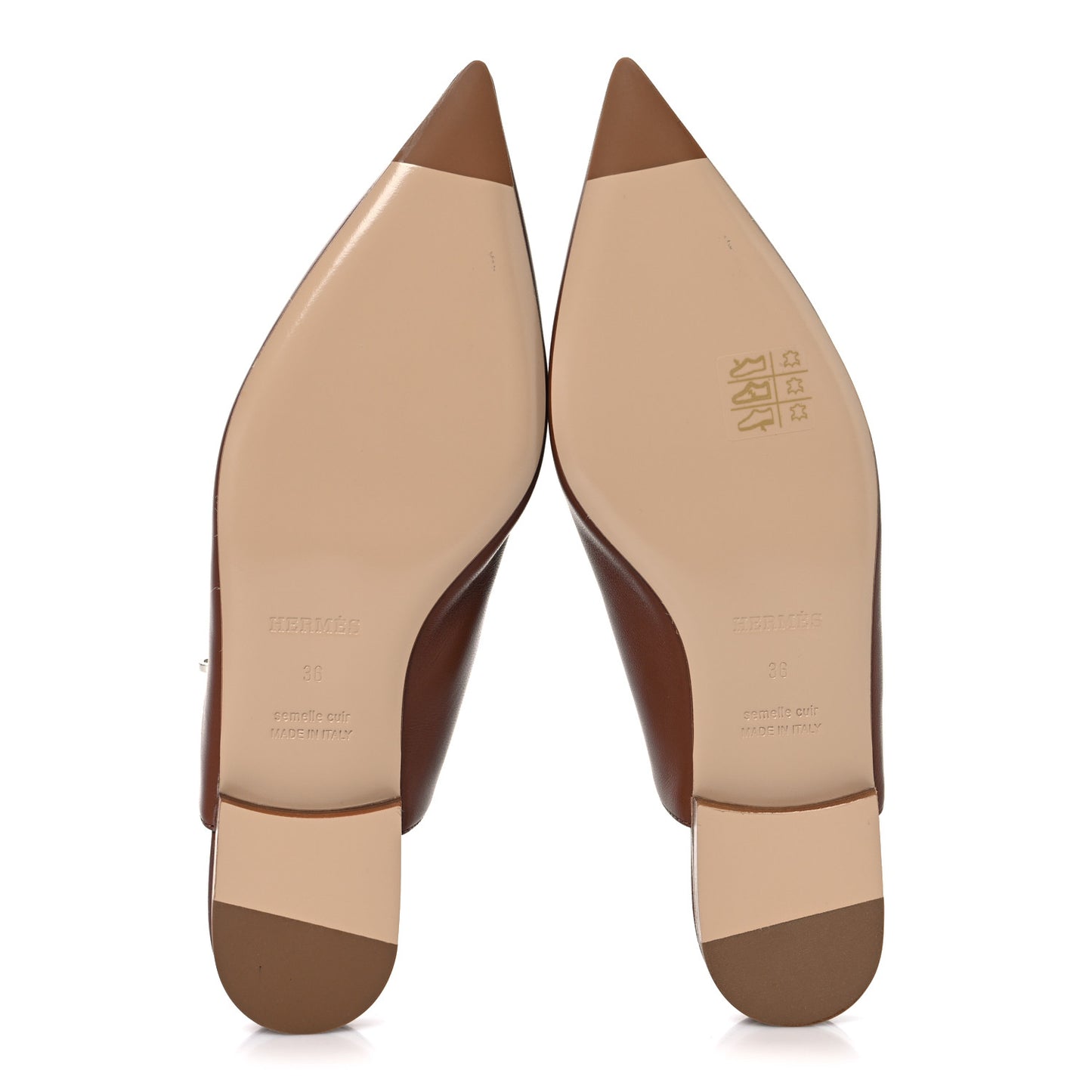 Nappa Lovely Slingback Flats 36 Gold