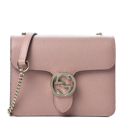 Gucci Dollar Calfskin Small Interlocking G Shoulder Bag Soft Pink 1 of 8
