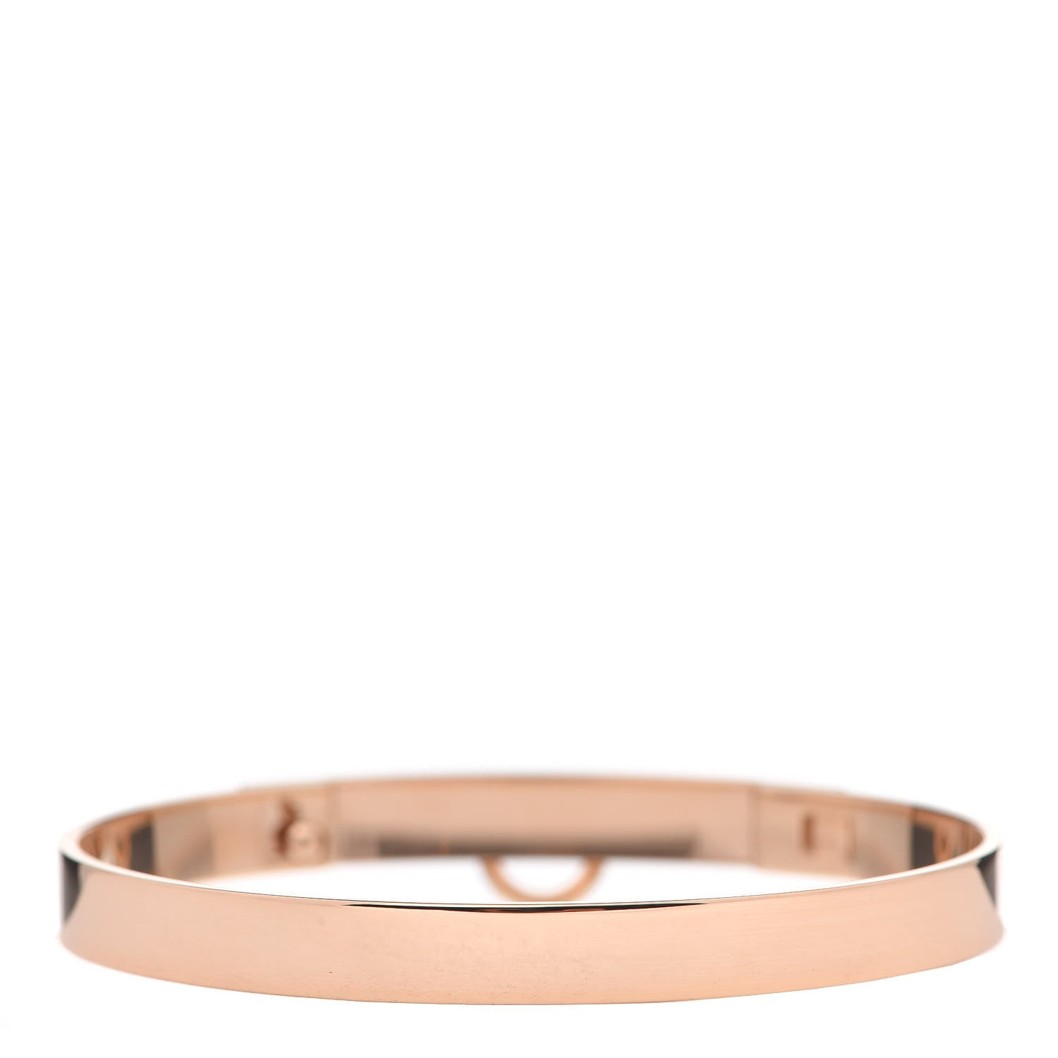 Hermes 18K Rose Gold PM Collier De Chien Bracelet SH 3 of 6