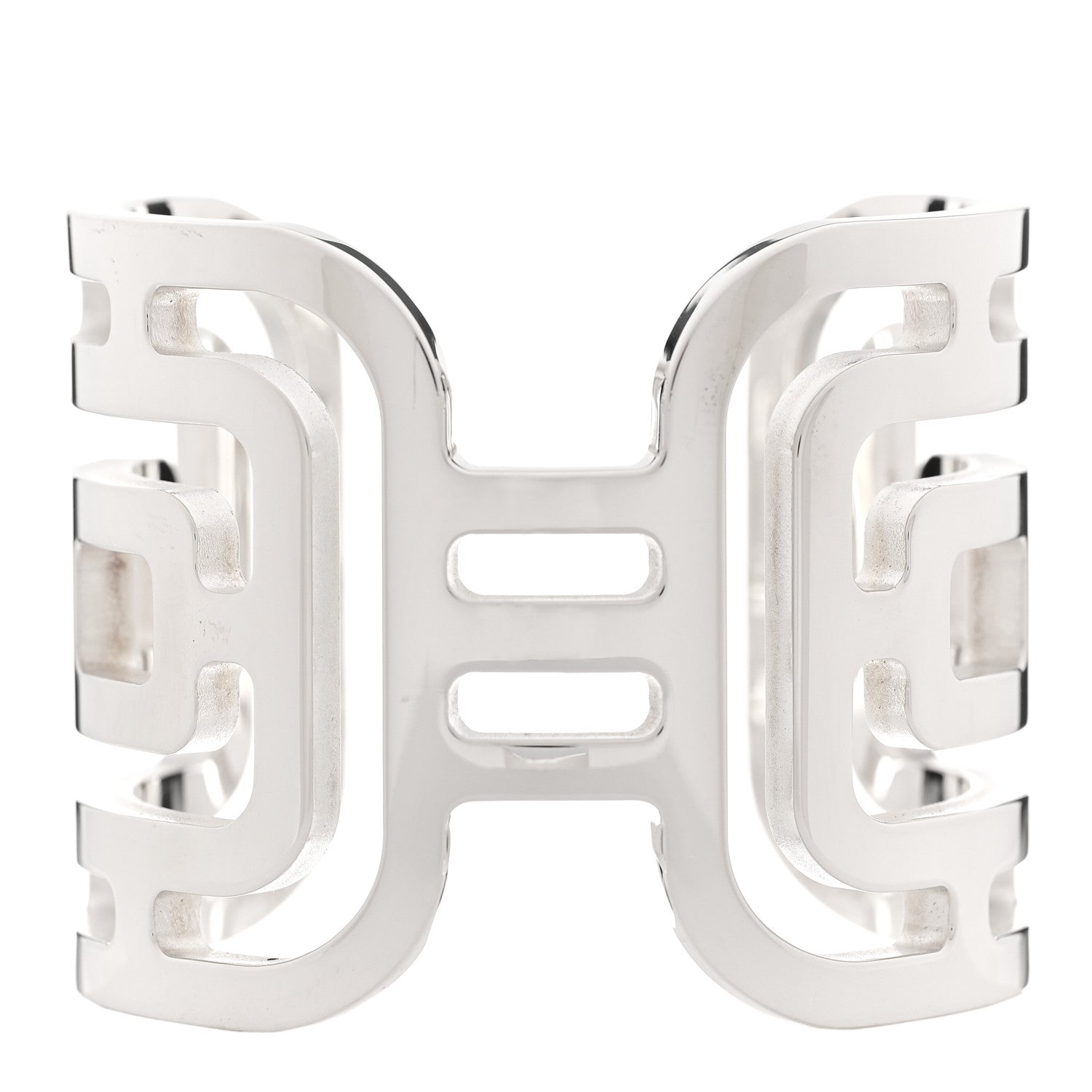 Hermes Sterling Silver Arcane Cuff Bracelet 1 of 6