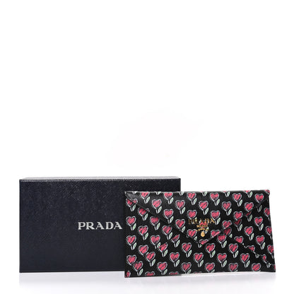 Prada Vitello Move Love Envelope Wallet Black 7 of 7