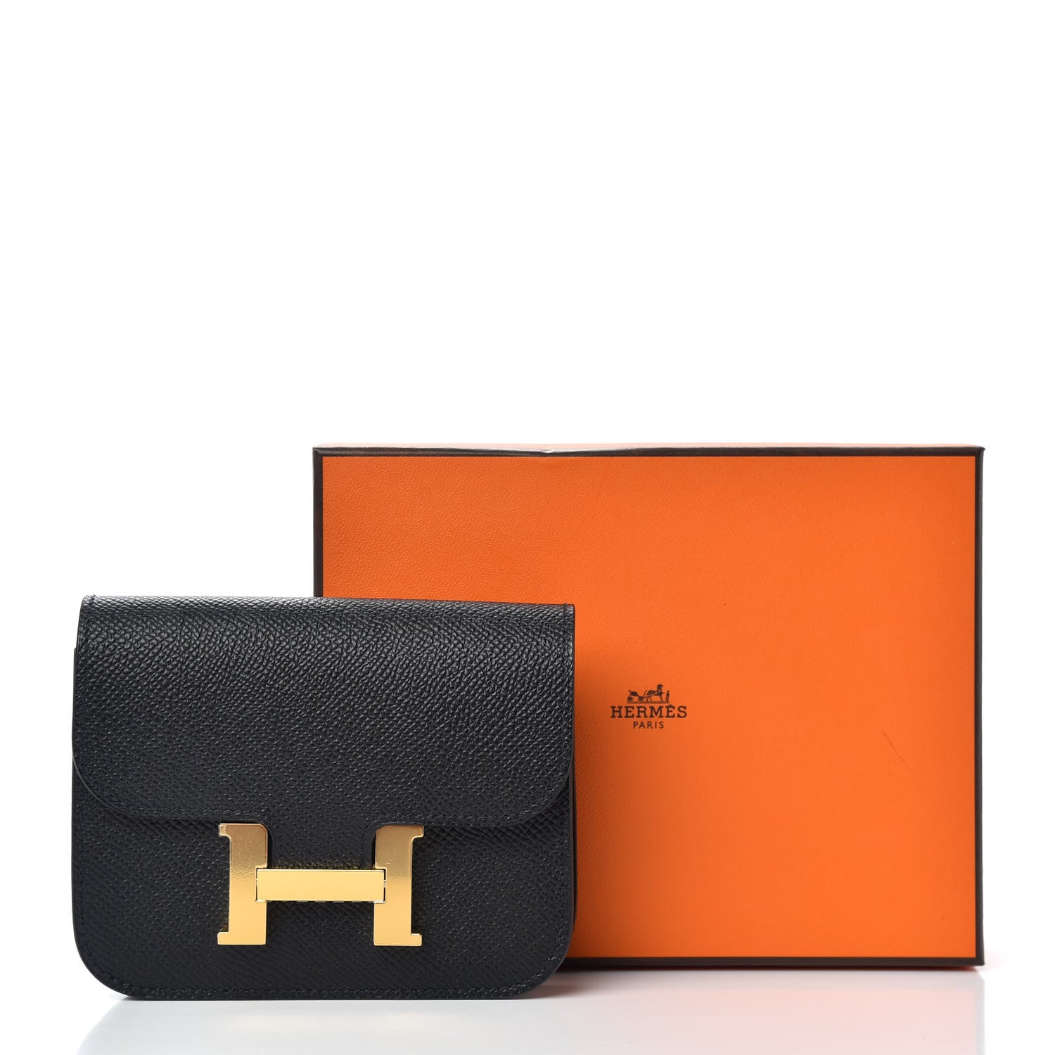 Hermes Epsom Constance Slim Wallet Black 8 of 8