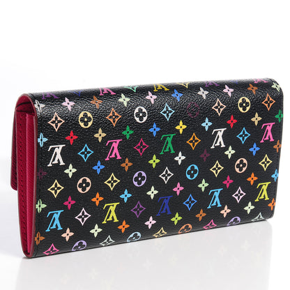 Louis Vuitton Monogram Multicolor Sarah Wallet Black Grenade 2 of 7