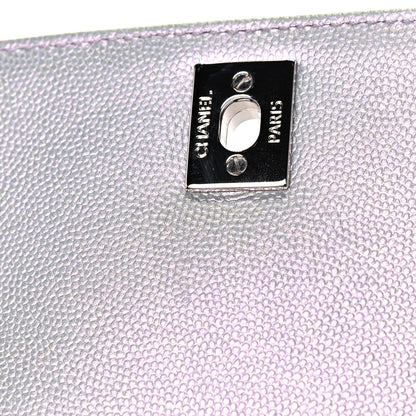 Chanel Iridescent Caviar Quilted Extra Mini Coco Handle Flap Purple 10 of 10
