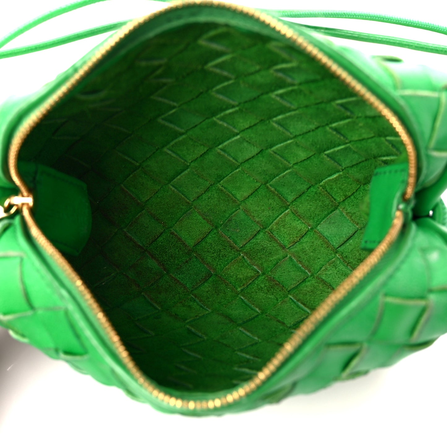 Nappa Intrecciato Mini Loop Camera Bag Parakeet