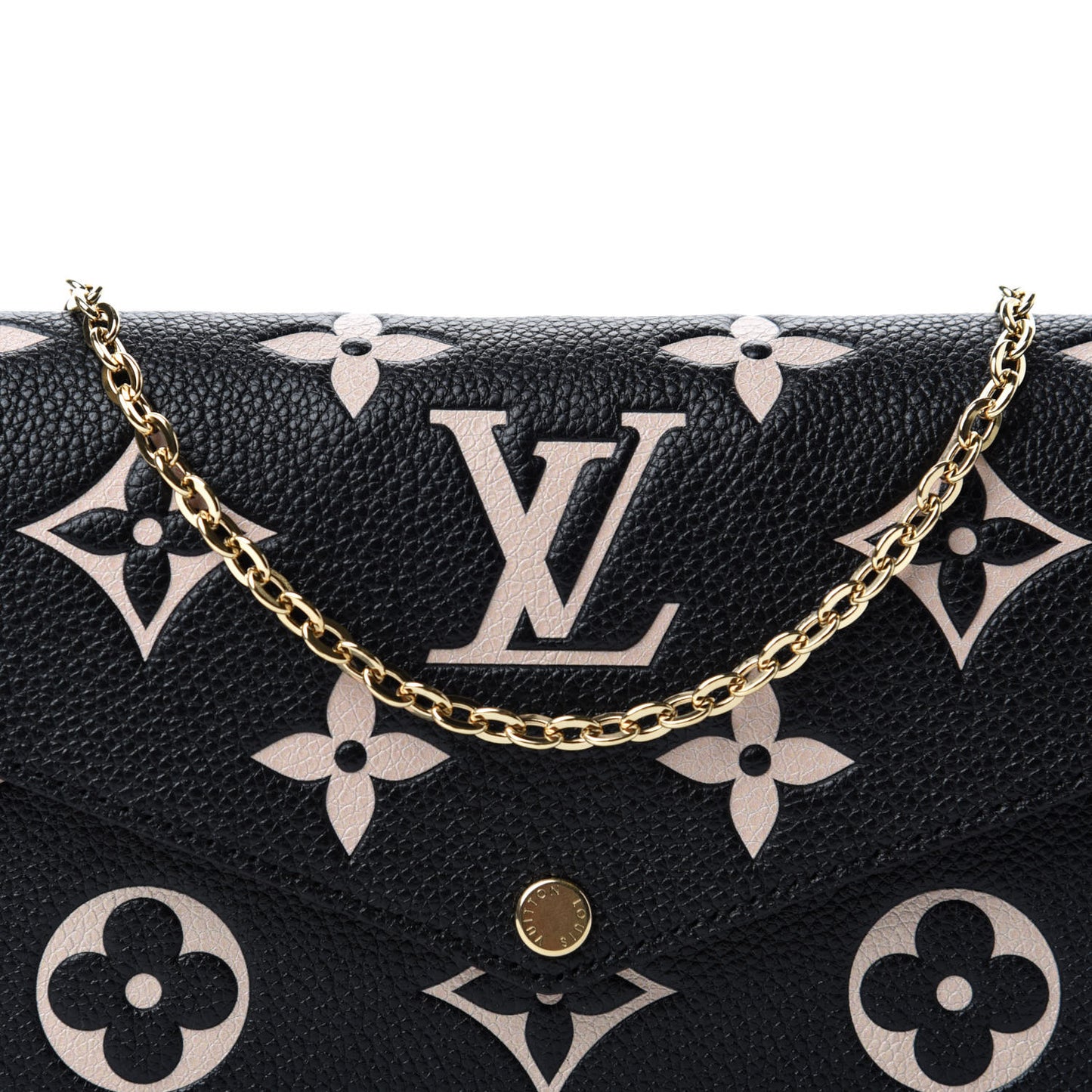 Empreinte Monogram Giant Felicie Pochette Black Beige