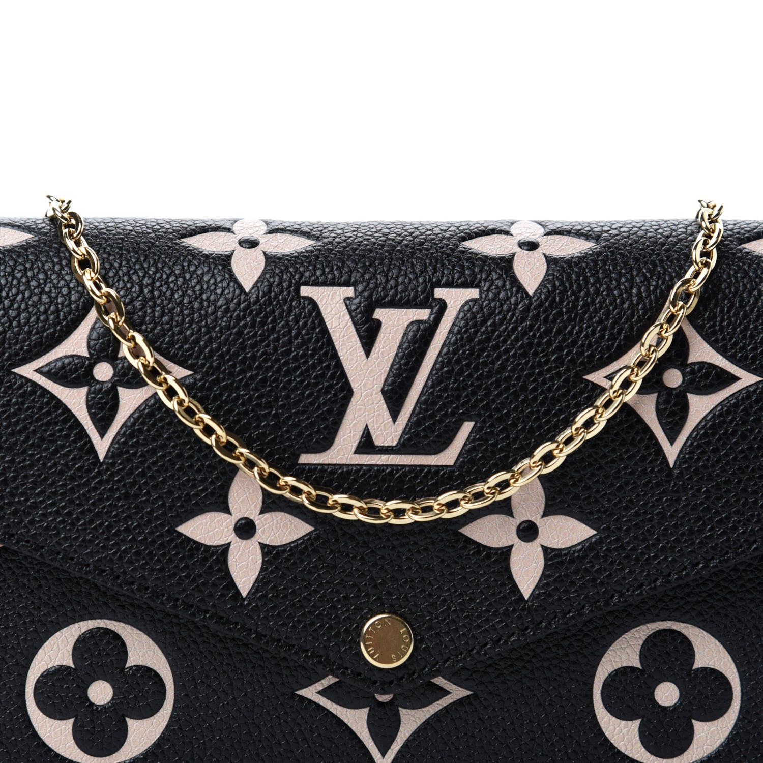 Louis Vuitton Empreinte Monogram Giant Felicie Pochette Black Beige 11 of 11