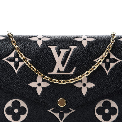 Louis Vuitton Empreinte Monogram Giant Felicie Pochette Black Beige 11 of 11