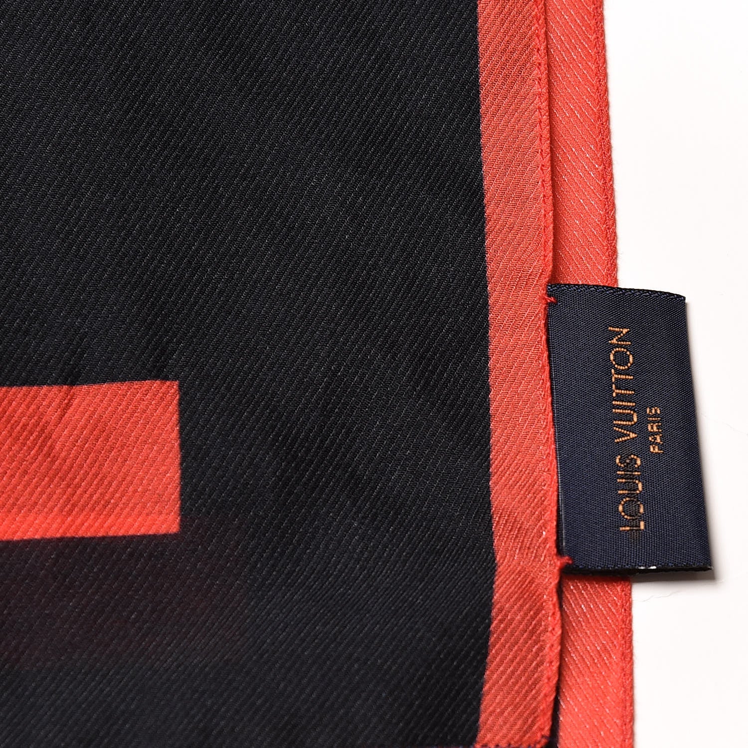 Louis Vuitton Cotton Silk LV Neon Stole Shawl Blue Infini 4 of 4