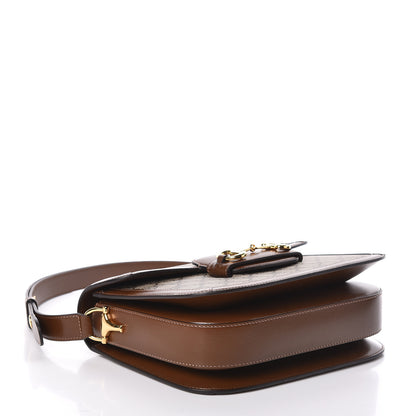 Gucci GG Supreme Monogram Horsebit 1955 Shoulder Bag Beige Brown Sugar 4 of 10