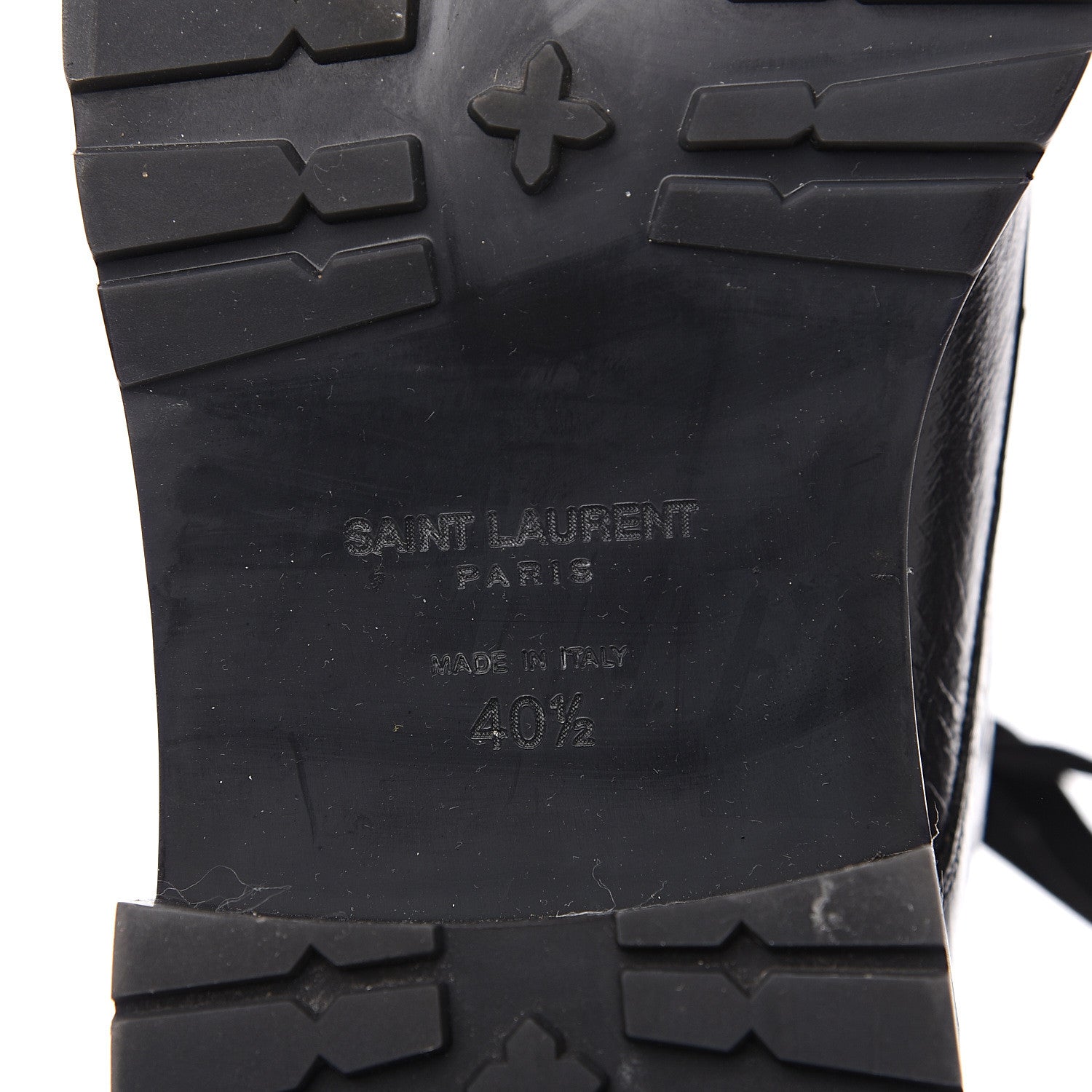 Saint Laurent Calfskin William Double-Laced Boot 40.5 Black 6 of 8