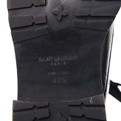 Saint Laurent Calfskin William Double-Laced Boot 40.5 Black 6 of 8
