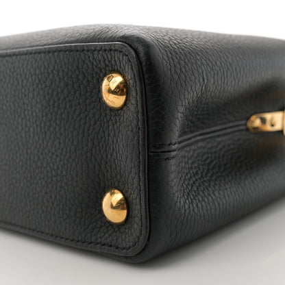 Louis Vuitton Taurillon Capucines BB Black 10 of 12