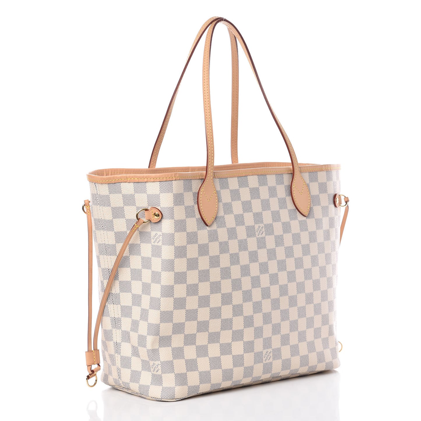 Damier Azur Neo Neverfull MM Rose Ballerine