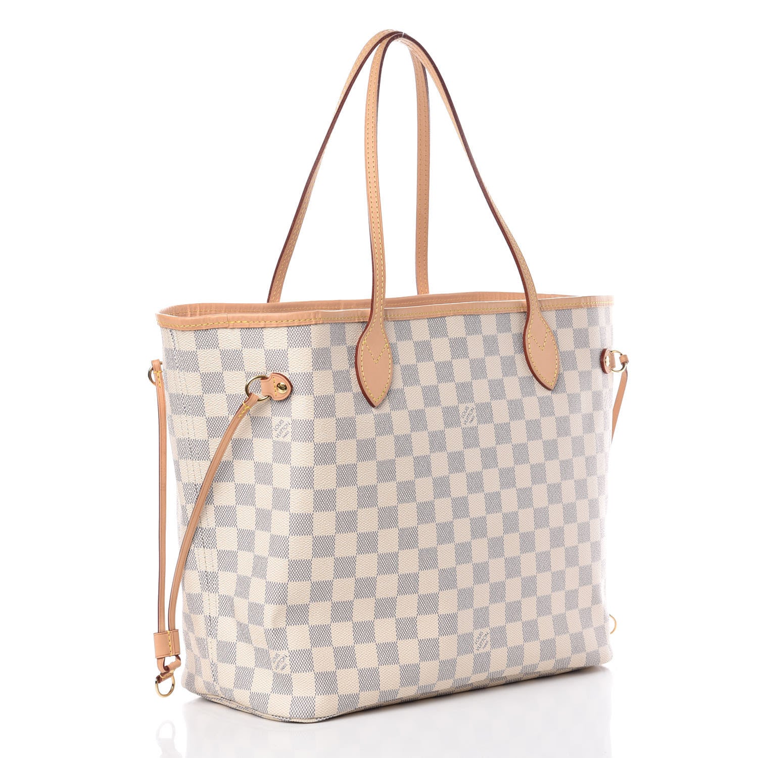 Louis Vuitton Damier Azur Neo Neverfull MM Rose Ballerine 4 of 12