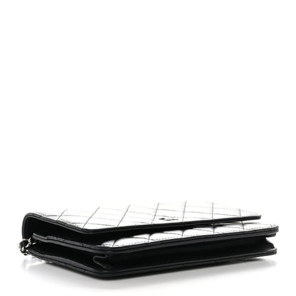 Chanel Lambskin Quilted Wallet On Chain WOC Black 4 of 14