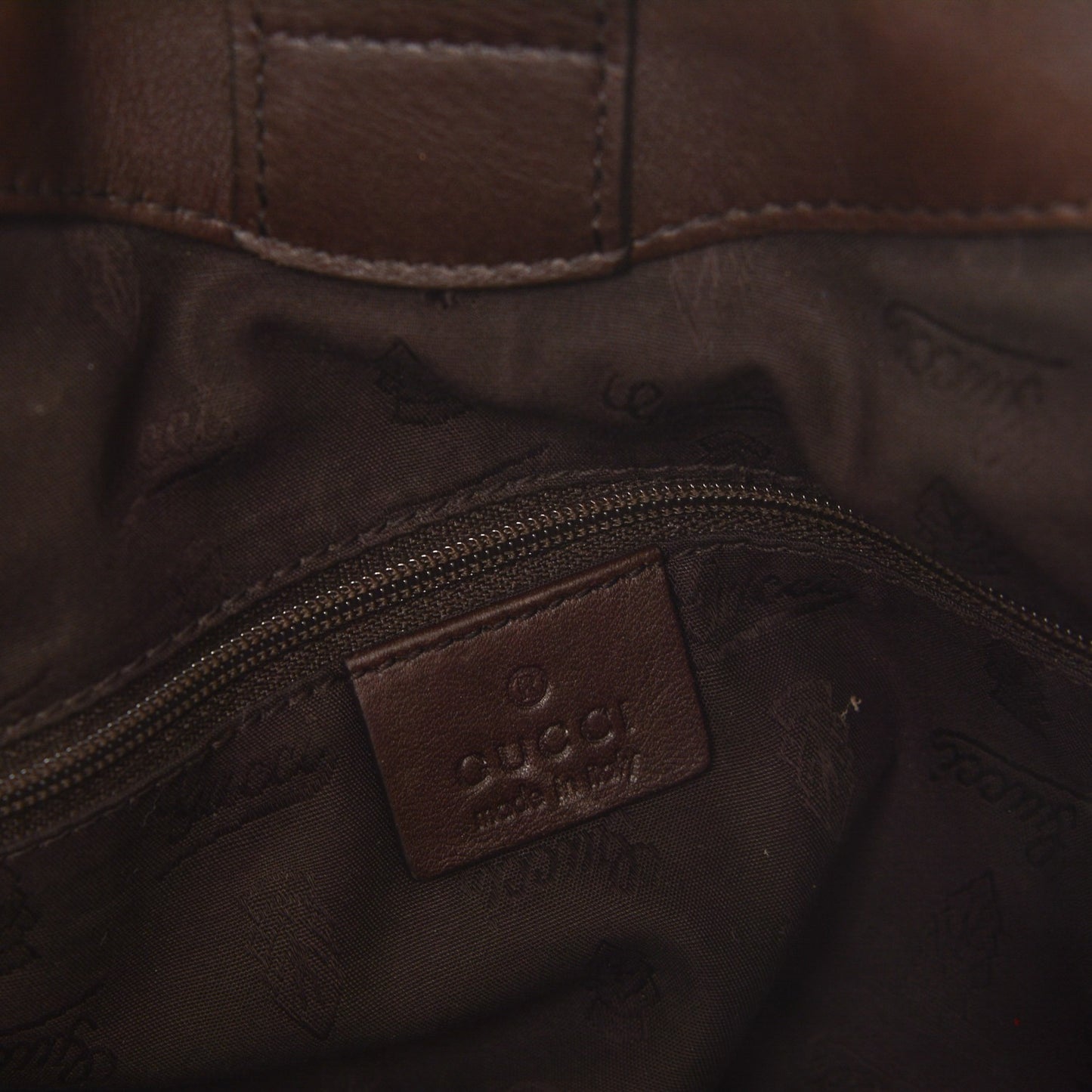 Guccissima Medium Sukey Tote Chocolate