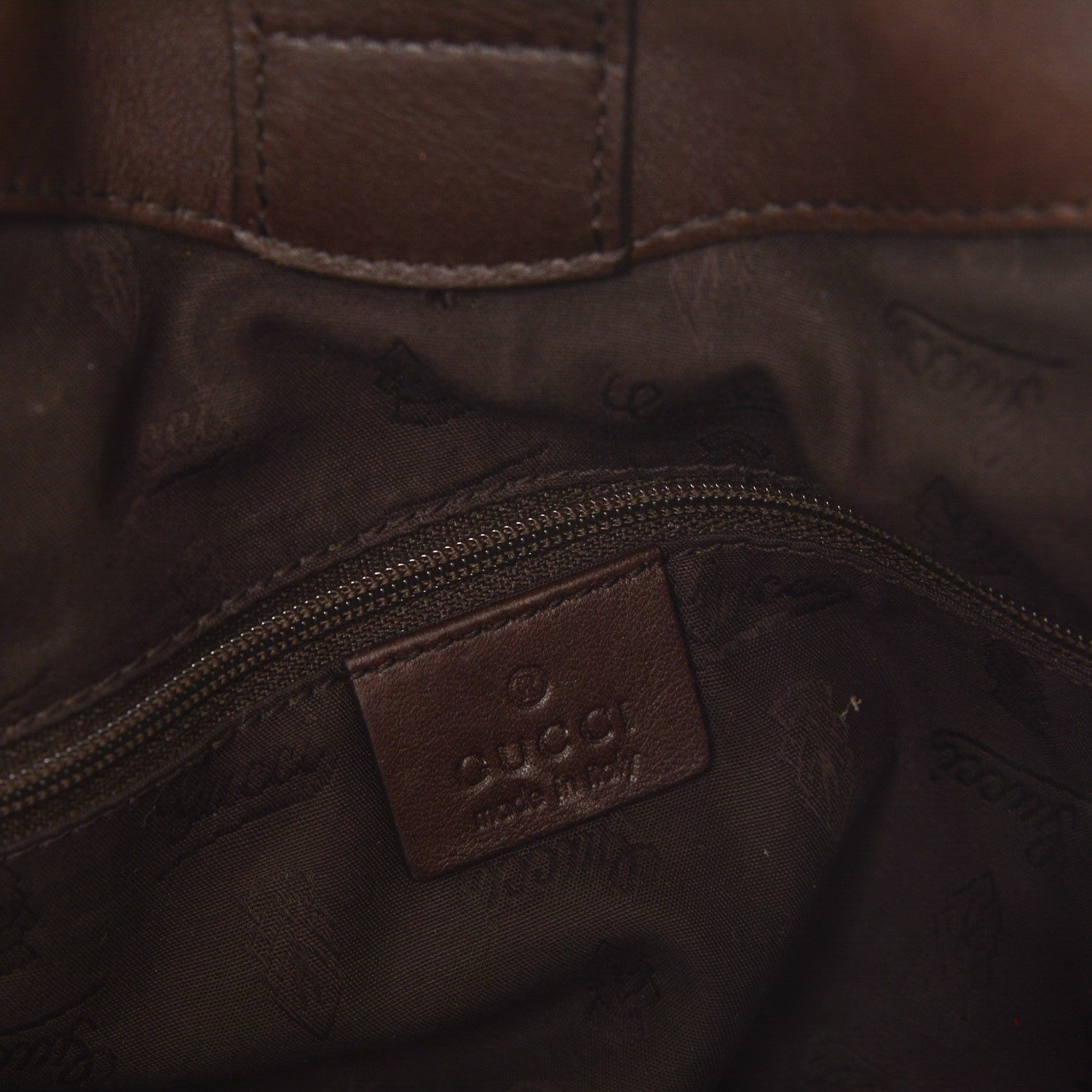 Gucci Guccissima Medium Sukey Tote Chocolate 6 of 11