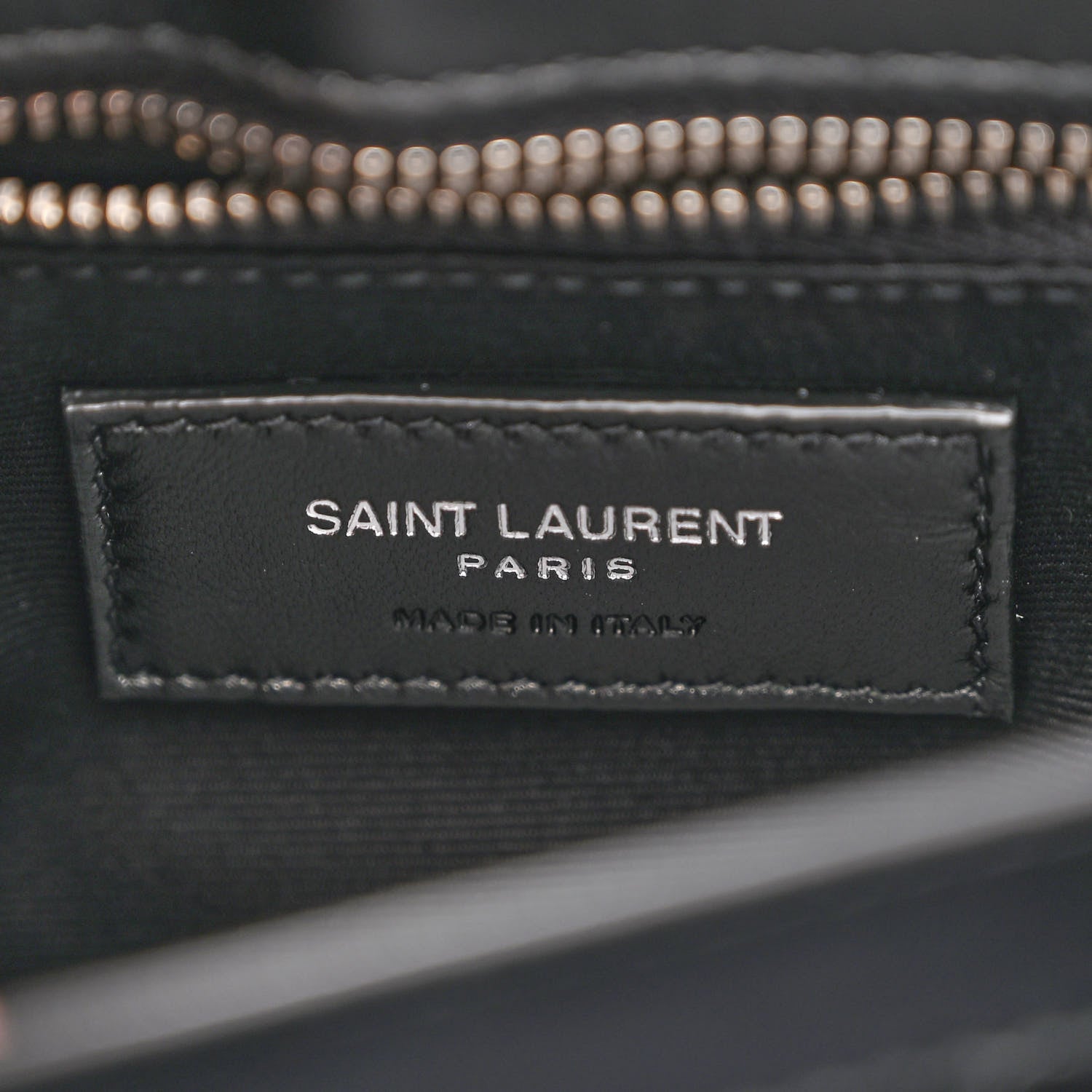 Saint Laurent Calfskin Y Quilted Monogram Toy Loulou Crossbody Bag Black 6 of 11