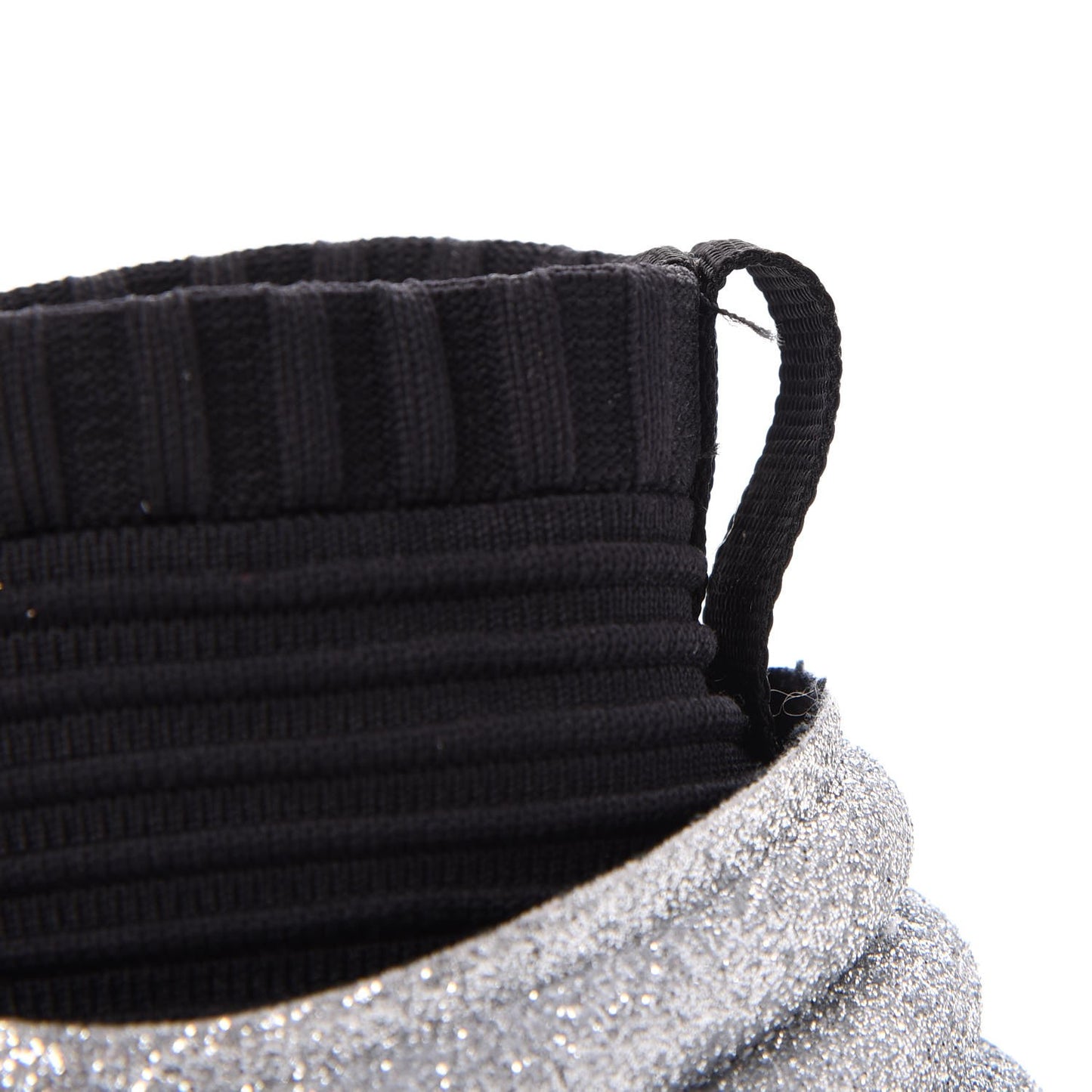 Glitter Stretch Fabric CC Sneakers 36 Black Silver