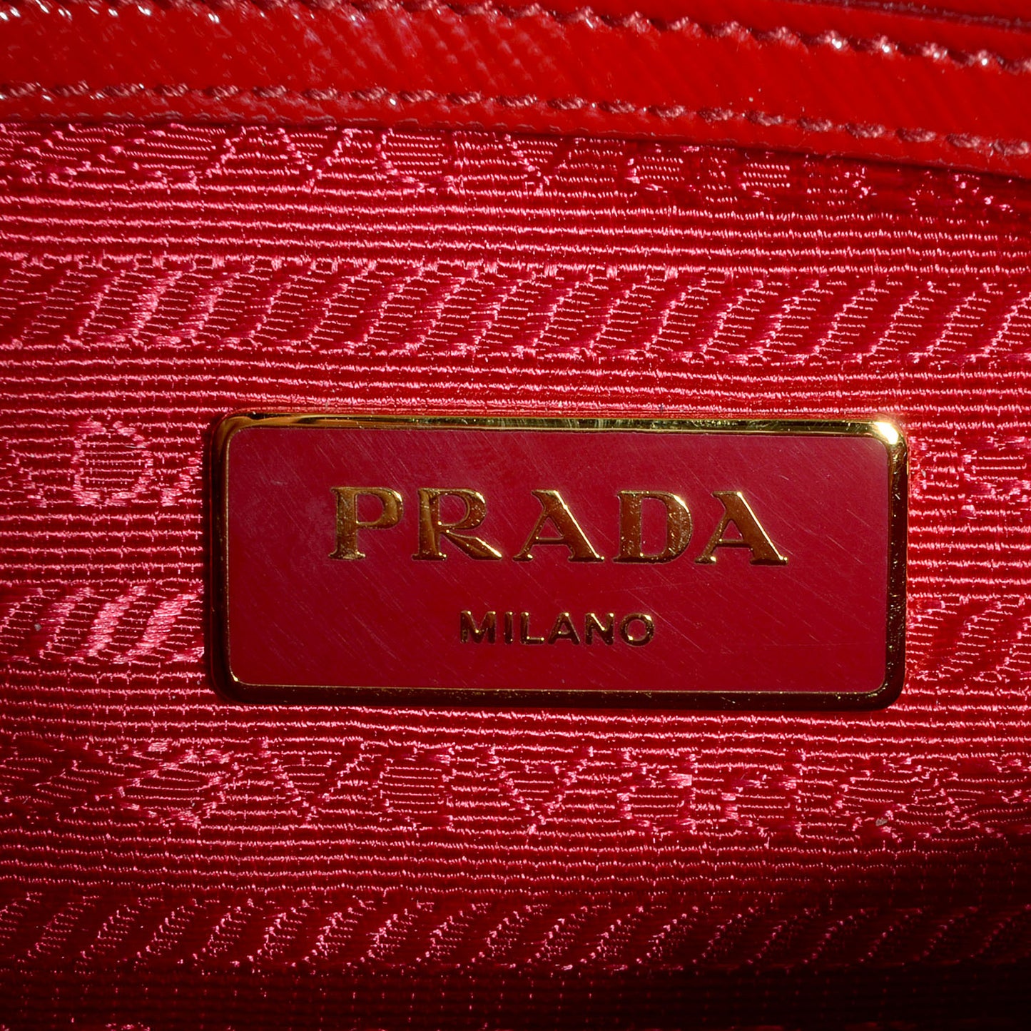 Saffiano Vernice Mini Promenade Tote Rosso