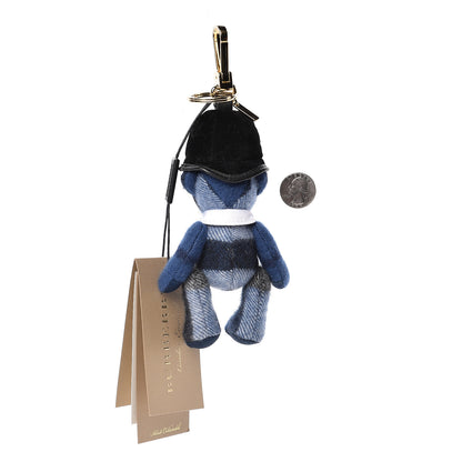 Burberry Cashmere Check Police Thomas Bear Charm Cadet Blue 2 of 3