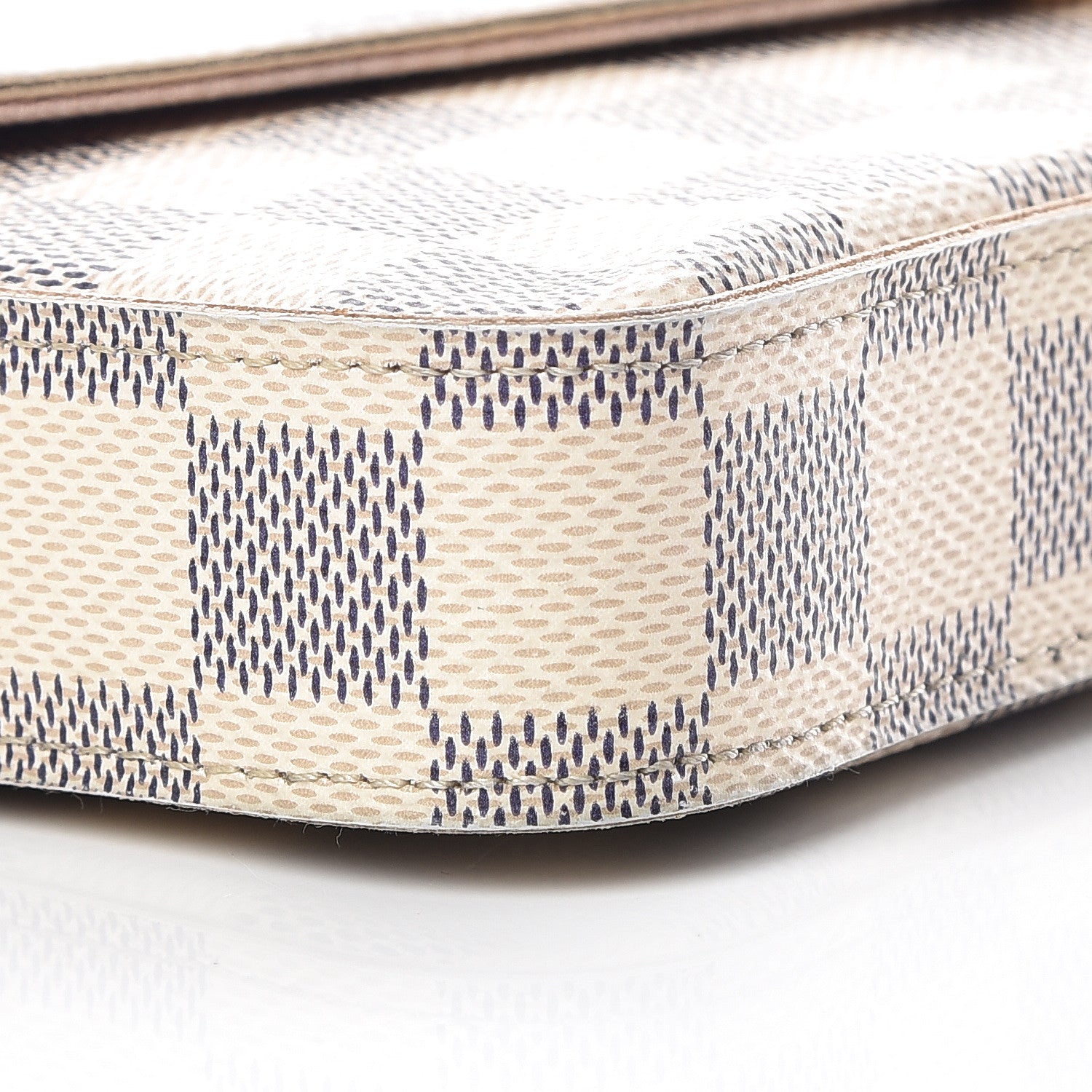 Louis Vuitton Damier Azur Pochette Felicie Chain Wallet Rose Ballerine 18 of 21